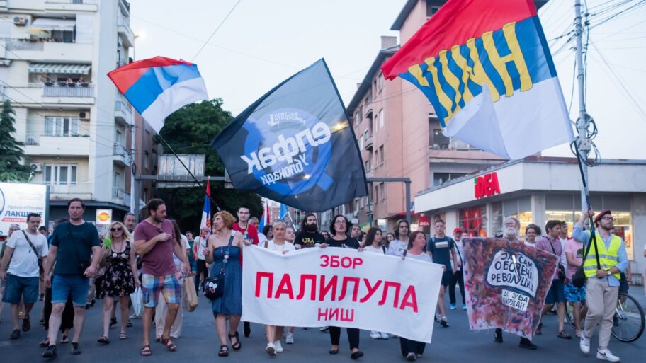 Protest u Nišu zbog nereagovanja na izbornu korupciju u Zaječaru 2 IMG 4704